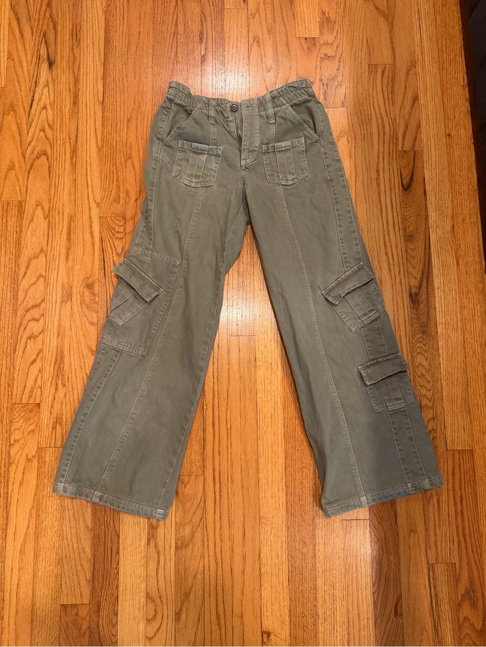 BDG Y2K Olive Green Wide-Leg Cargo Pants